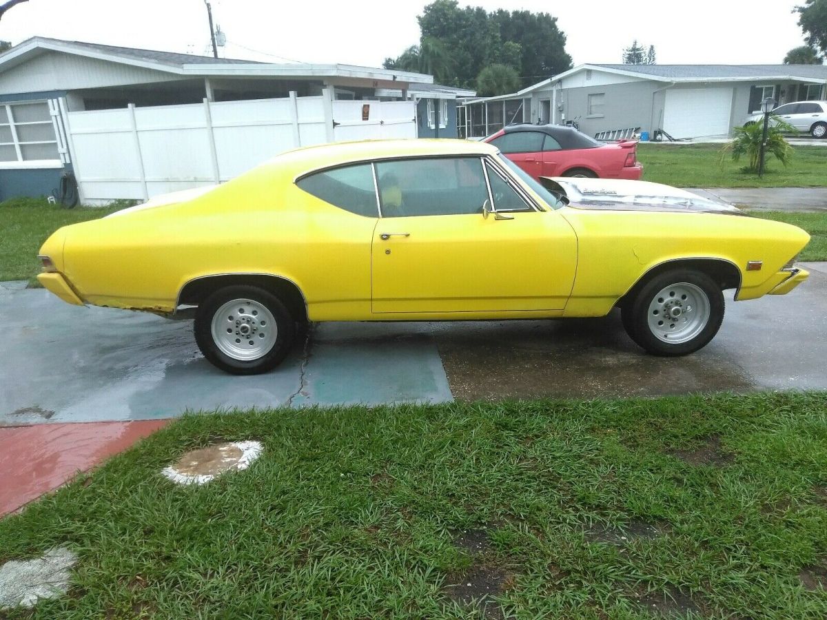1968 Chevrolet Chevelle Coupe Yellow RWD Automatic 1968 Chevrolet Chevelle