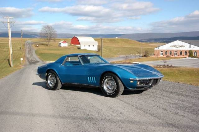 1968 Chevrolet Corvette 2 Top #s Matching 327ci/350hp Blue/Blue Manual RWD V8 1968 Chevrolet Corvette 2 Top #s Matching 327ci/350hp Blue/Blue
