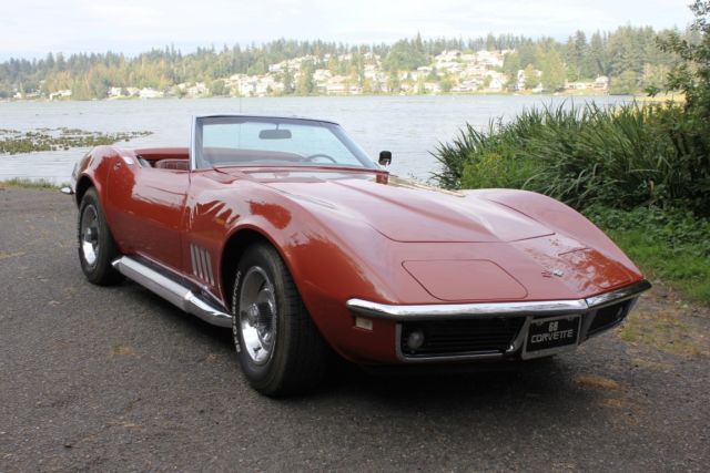 1968 Chevrolet Corvette 327/350 4 Speed Convertible, Bronze 1968 Chevrolet Corvette