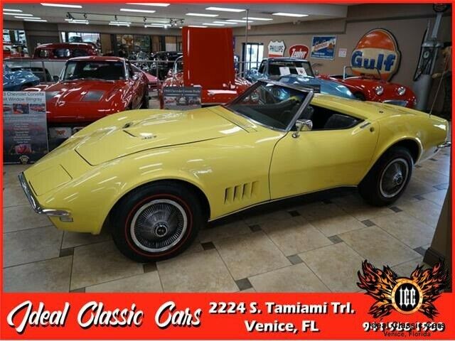 1968 Chevrolet Corvette 427 Big Block 9999 Miles Safari Yellow 1968 Chevrolet Corvette 427 Big Block