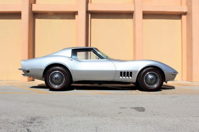 1968 Chevrolet Corvette Stingray T Top 34,150 Miles Silverstone Silver Coupe 327 1968 Chevrolet Corvette T Top