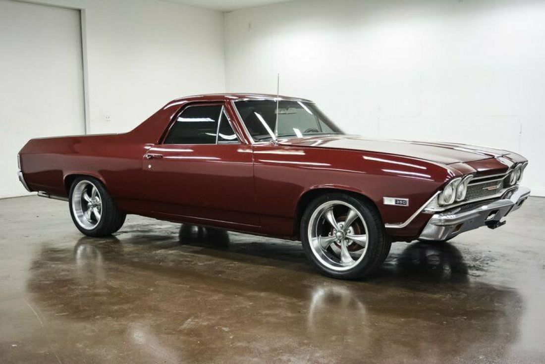1968 Chevrolet El Camino 51935 Miles Maroon 350 Chevrolet V8 1968 Chevrolet El Camino