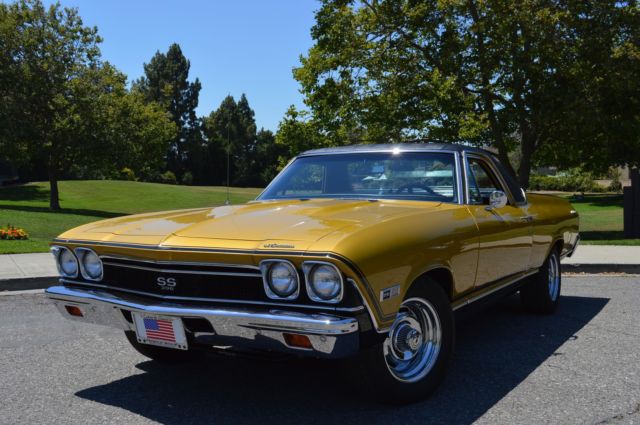 1968 Chevrolet El Camino SS SS 396 Gold Ash 396 Big Block Automatic 54,500 Mile 1968 Chevrolet Other Pickups SS 396