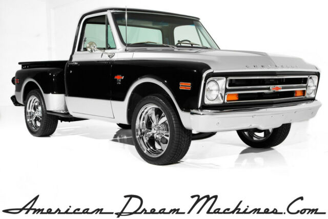 1968 Chevrolet Pickup C10, Black/Silver, Shortbox, Stepside