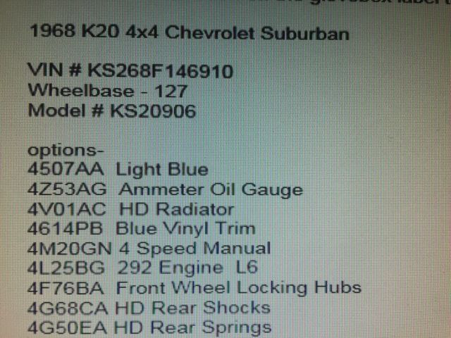 1968 Chevrolet Suburban BASE - photo 13