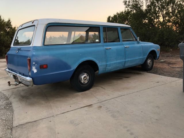 1968 Chevy 1/2 ton Suburban, Chevrolet, California orig plates, BARN w/ others 1968 Chevrolet Suburban