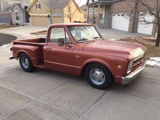 1968 Chevy C10 Short Bed Step Side pick-up Truck not GMC fleet side 1968 Chevrolet C-10
