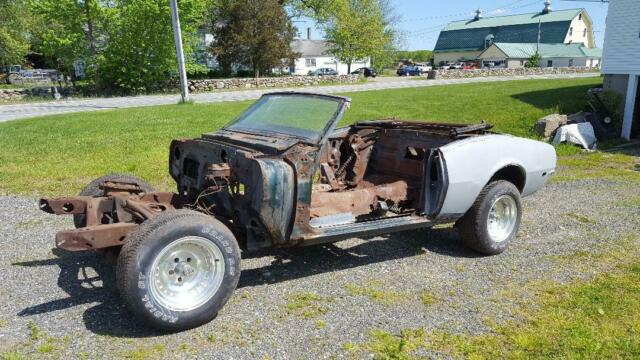 1968 Chevy Camaro Convertible V8 4 Speed Roller Restoration Project With Title 1968 Chevrolet Camaro Convertible