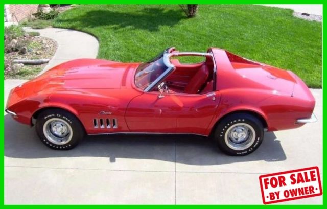 1968 Chevy Corvette 8 Cylinder Manual Trans RWD T-tops Classic Restored C84229 1968 Chevrolet Corvette Rare Find