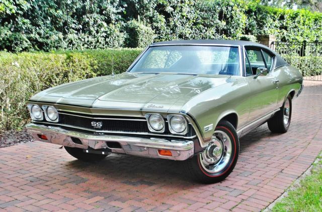 1968 Chevy SS396 Numbers Matching Original Window Sticker Front Discs True 138 1968 Chevrolet Chevelle SS396 #'s Matching Build Sheet Buckets Factory A/C