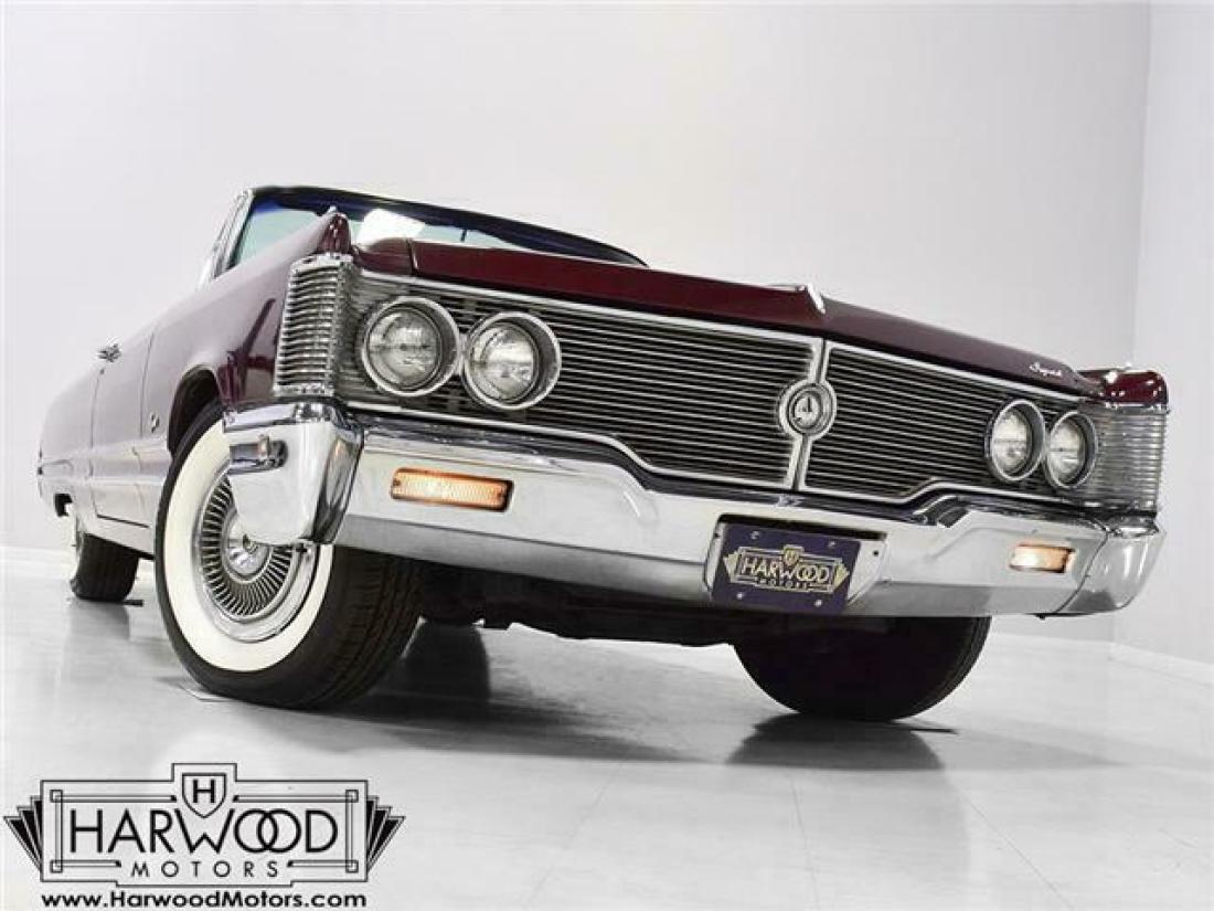 1968 Chrysler Imperial Crown 7308 Miles Burgundy Convertible 440 cubic inch V8 1968 Chrysler Imperial