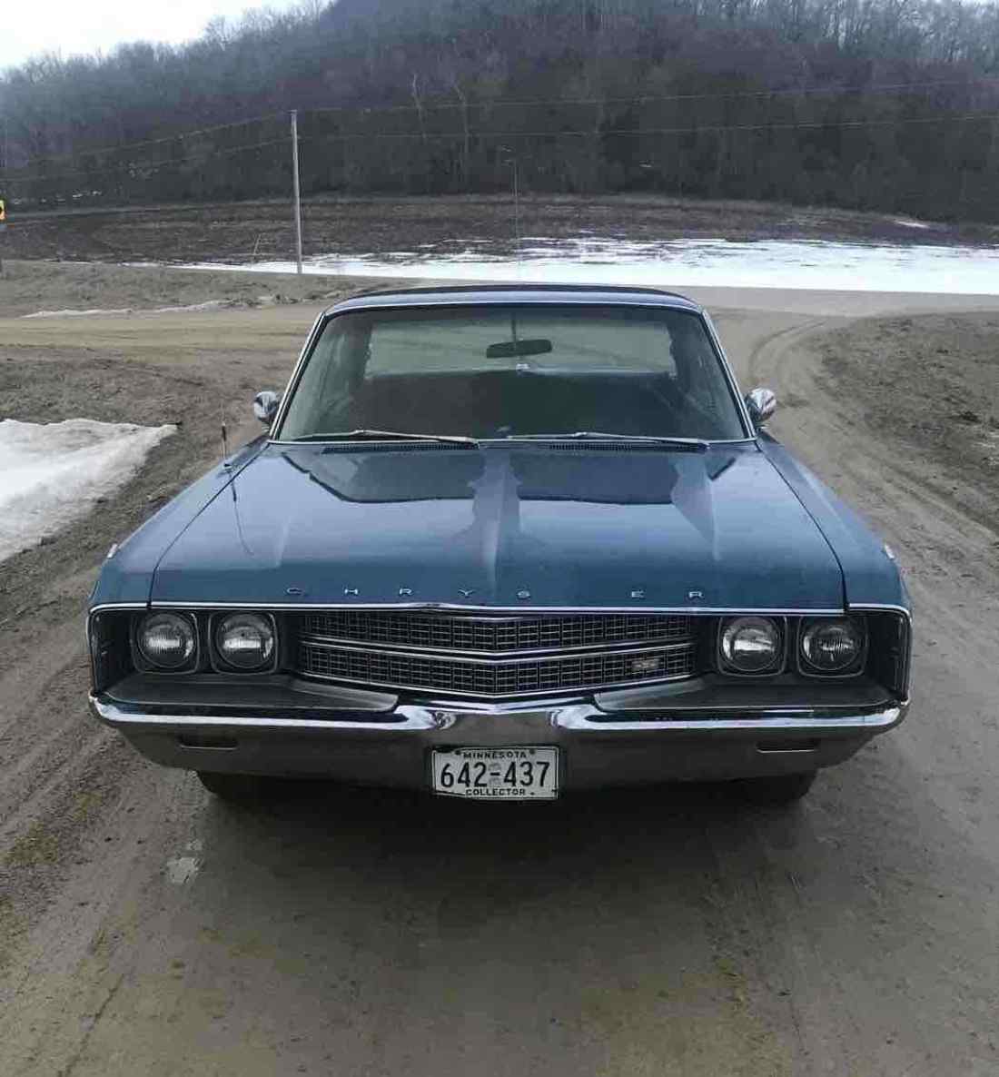 1968 Chrysler New Yorker Sedan Blue RWD Automatic 1968 Chrysler New Yorker
