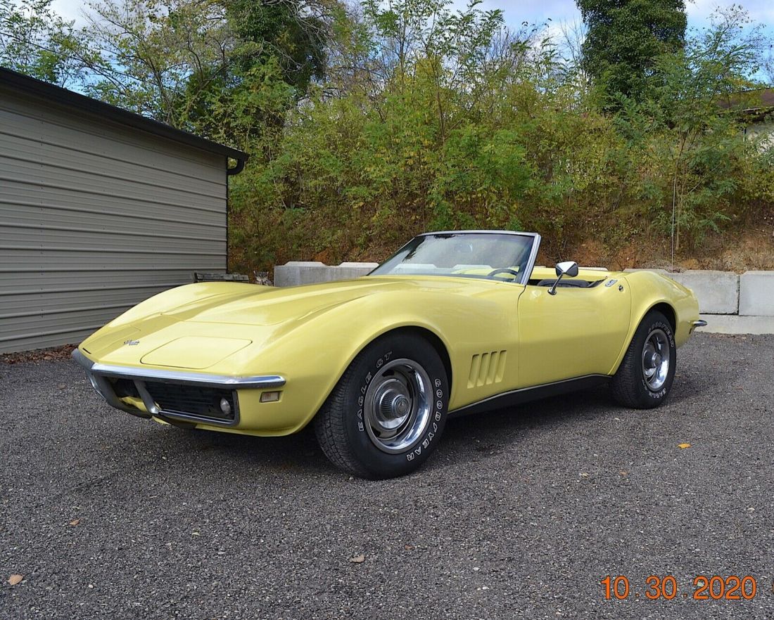 1968 CORVETTE CONVERTIBLE 327 AUTO PS NUMNERS MATCHING CORRECT CAR SAFARI YELLOW 1968 Chevrolet Corvette CONVERTIBLE 327 AUTO PS NUMBERS MATCHING