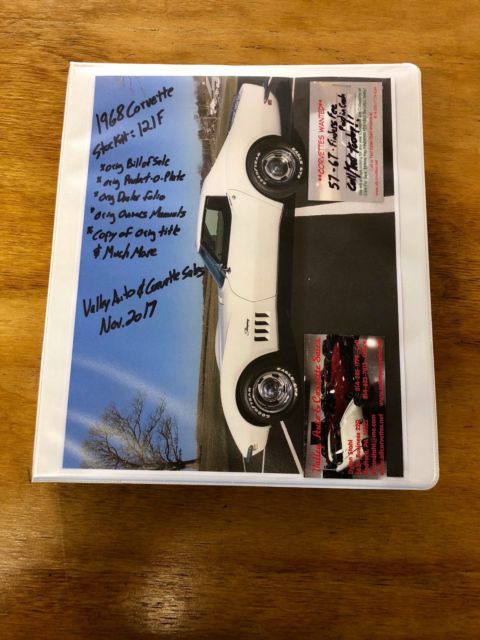 1968 Chevrolet Corvette FullyDocumented*OrigBilOfsale*POP*300hp*FactA/C* - photo 7