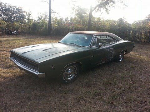 1968 Dodge Charger barn yard find one owner 1968 Dodge Charger