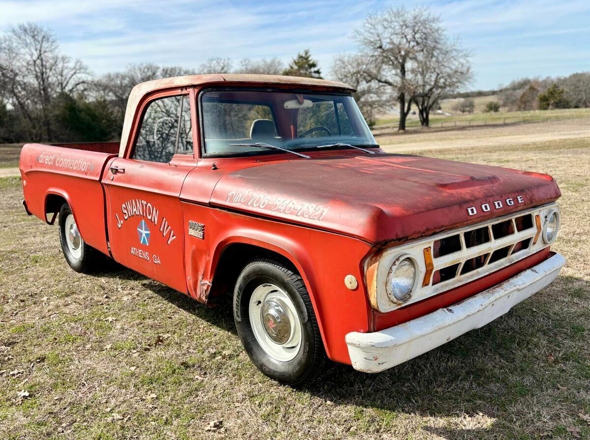 1968 Dodge D100 Pickup Cool Patina Shop Truck - photo 7