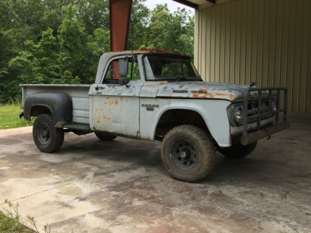 1968 Dodge Ram 2,099 miles W200 Power Wagon Sweptline 4x4 Original Stepside 1968 Dodge Power Wagon