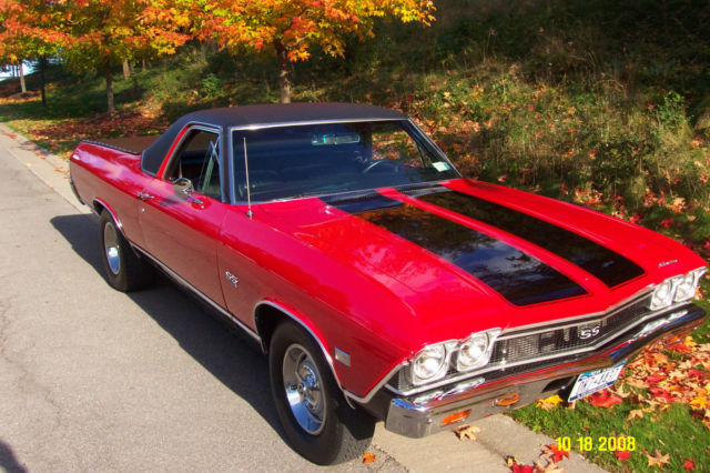 1968 ElCamino SS 454, Red paint & reconditioned 1968 Chevrolet El Camino