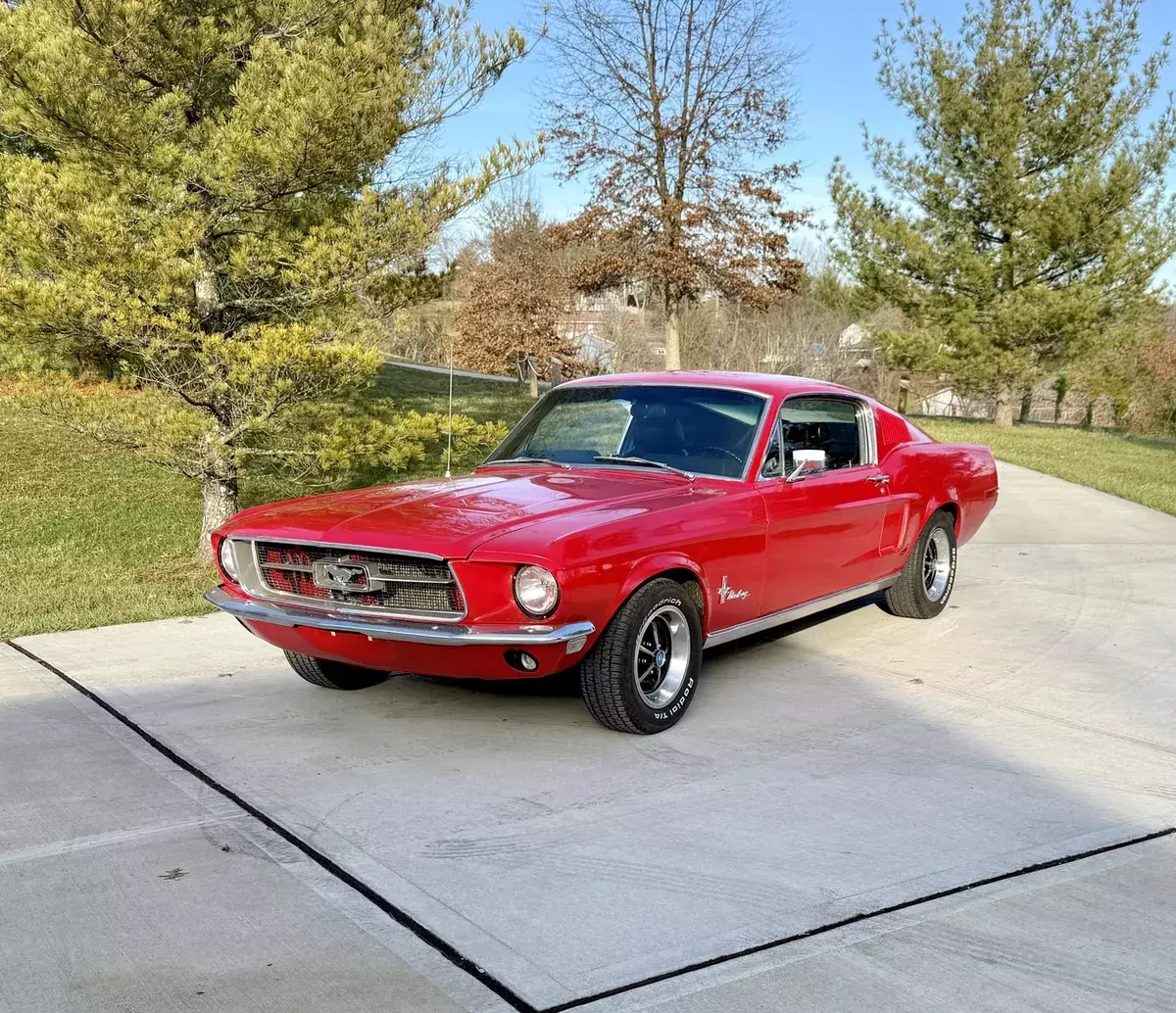 1968 FASTBACK 289 4BBL AUTO PDB SOLID GEORGIA CAR BEAUTIFUL CANDYAPPLE RED 1968 FORD FASTBACK MUSTANG FASTBACK 289 AUTO PDB