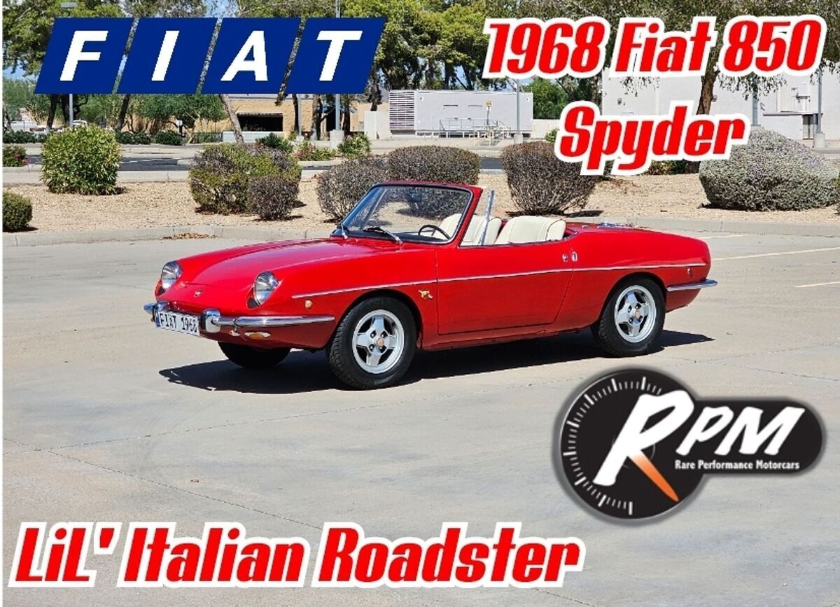 1968 FIAT 850 SPIDER TV CAR USED IN UPCOMING AUTOMOTIVE REALITY SHOW 1968 FIAT 850 SPIDER FREE SHIPPING WITH BUY IT NOW