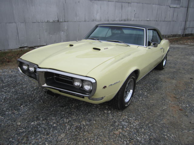 1968 Firebird 400--Original Except One Repaint 1968 Pontiac Firebird
