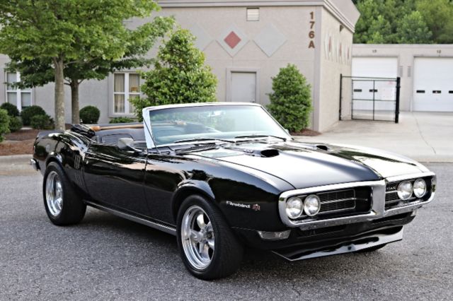 1968 FIREBIRD CONVERTIBLE,BLK/BLK,400 CI BIG BLOCK V8,AUTOMATIC,VERY CLEAN. 1968 Pontiac Firebird Convertible