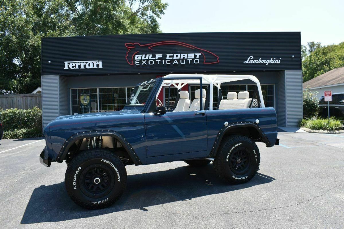 1968 Ford Bronco Custom 606 Miles Blue SUV V8 5.0L Automatic 3-Speed 1968 Ford Bronco Custom