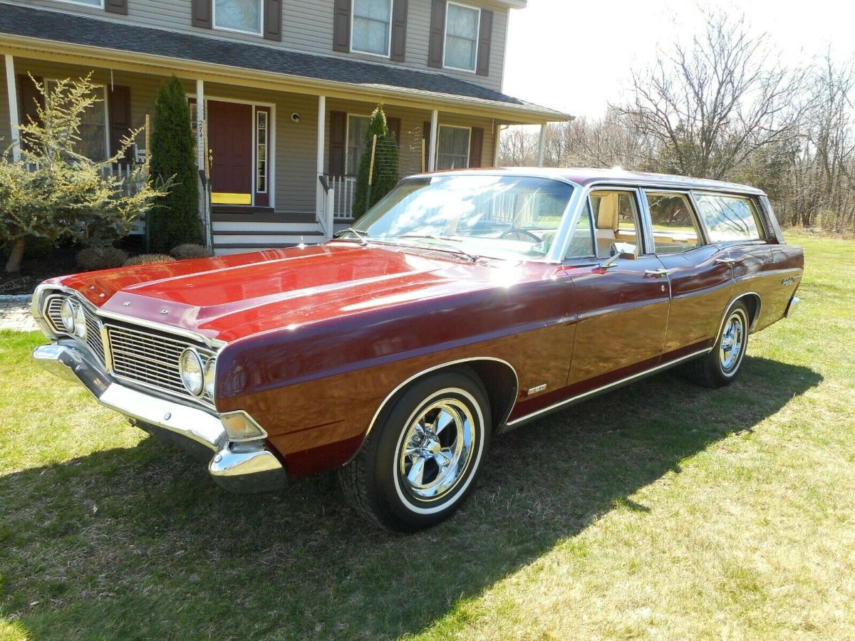 1968 Ford Country Sedan Wagon 82k orig mi 100% orig 390, factory A/C orig patina 1968 Ford Galaxie Country squire