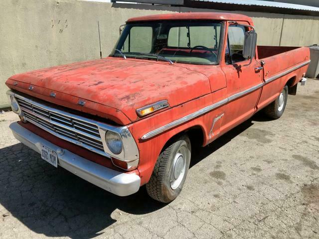 1968 FORD F100 LONGBED PICKUP TRUCK 240 CID 4 SPEED FARM TRUCK 1968 Ford F-100 BASE