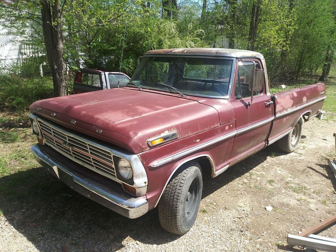 1968 Ford F100 Pickup Brown RWD Automatic Ranger 1968 Ford F100 Ranger