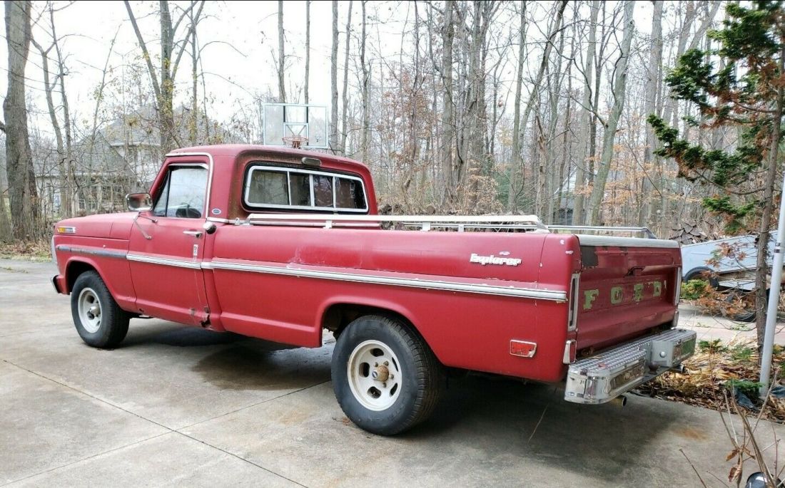 1968 Ford F100 Pickup Red RWD Automatic explorer 1968 Ford F100 explorer