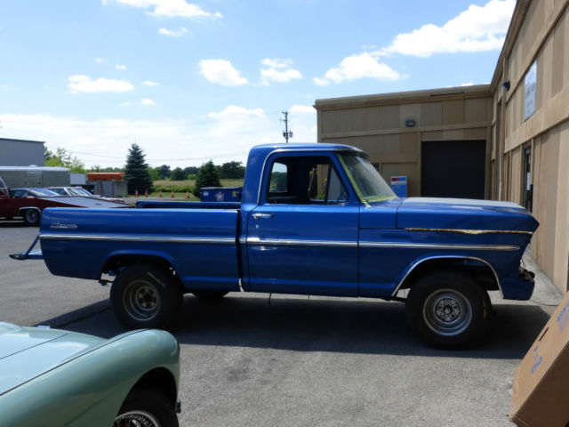 1968 Ford F100 Ranger Short Bed Pick Up Truck 390 cu. in. Frame Off Project 1968 Ford F-100 F100 Ranger
