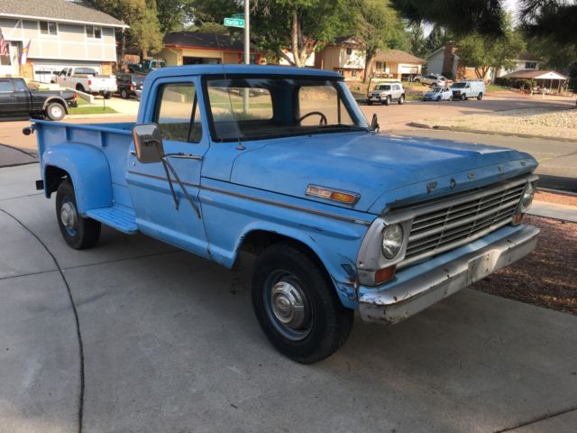 1968 Ford F350 Flareside Stepside F100 F250 1 ton Barn find no reserve 1968 Ford F-350 custom cab