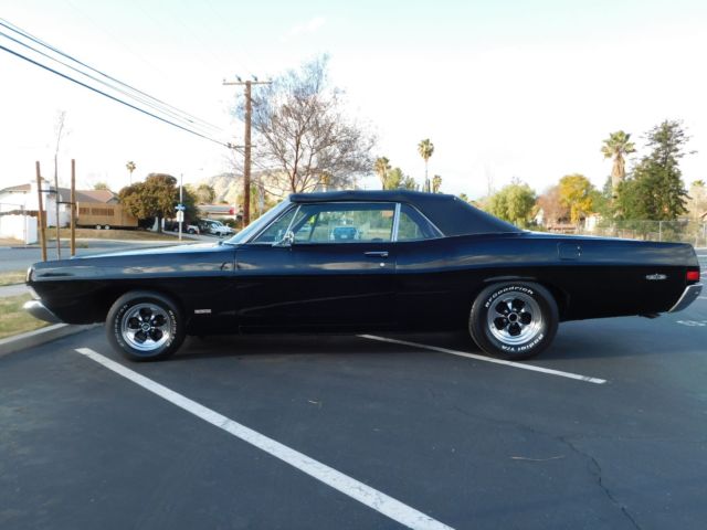 1968 Ford Galaxie XL 500 Triple Black Convertible 390 Y Code Big Block CA Car 1968 Ford Galaxie XL 500