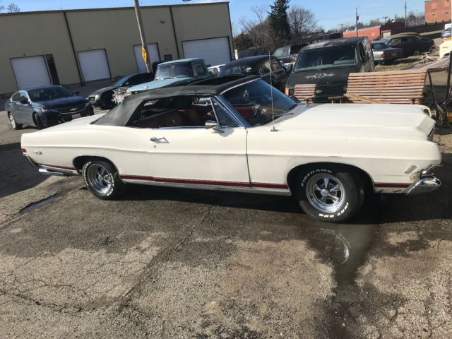 1968 Ford Galaxy XL Convertible White with Red/Burgandy interior 1968 Ford Galaxie