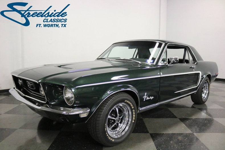 1968 Ford Mustang 20938 Miles Highland Green Metallic Coupe 289 V8 3 Speed Auto 1968 Ford Mustang --
