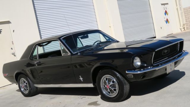 1968 FORD MUSTANG 289 C CODE! SAN JOSE BUILT CAR! P/S! RAVEN BLACK! 1968 Ford Mustang 289 C CODE! SAN JOSE BUILT CAR! P/S! RAVEN BLACK!
