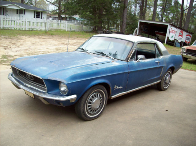1968 ford mustang barn find 289 automatic with a/c 1968 Ford Mustang