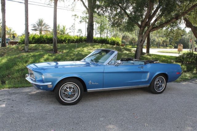 1968 Ford Mustang Convertible 200CI 6 CYL Automatic 1968 Ford Mustang Convertible