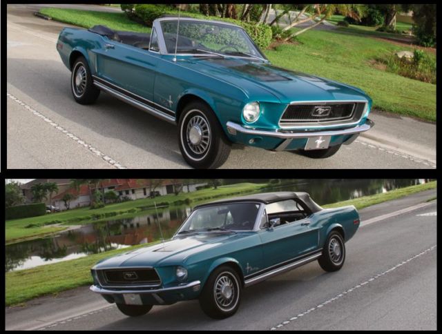 1968 Ford Mustang Convertible 289 Manual Transmission C Code 1968 Ford Mustang C Code
