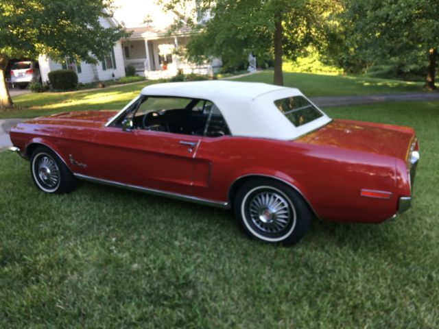 1968 FORD MUSTANG CONVERTIBLE 289 V8 Air Cond , Power Steering Power Brakes 1968 Ford Mustang