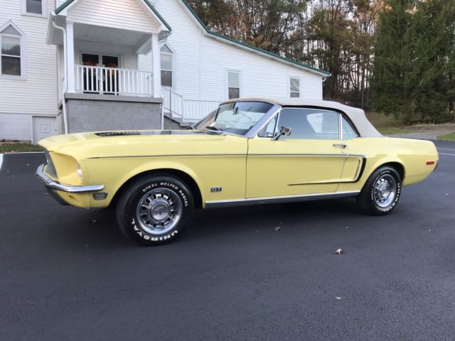 1968 Ford Mustang Convertible Real GT J Code 302 4 Speed Very Clean Nice Cruiser 1968 Ford Mustang