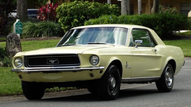 1968 FORD MUSTANG COUPE AUTOMATIC V/8 SOLID ALL AROUND GREAT CAR RUNS EXCELLENT 1968 Ford Mustang STOCK COUPE TRIM