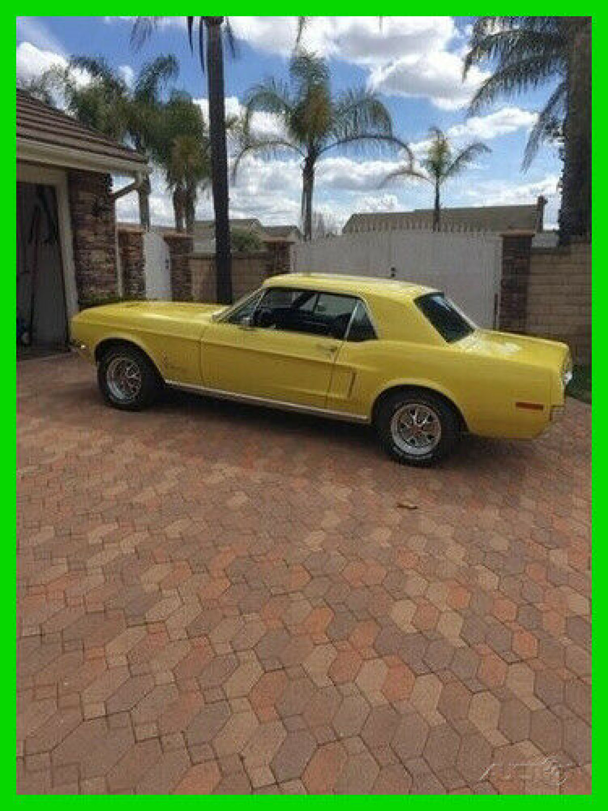 1968 Ford Mustang Deluxe Numbers Matching 289 V8 74,553 Mi 3-Spd Auto No Rust AC 1968 Ford Mustang Numbers Matching Coupe