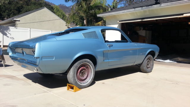 1968 Ford Mustang Fastback Fresh Urethane Paint and Newly Rebuilt Motor 1968 Ford Mustang Fastback