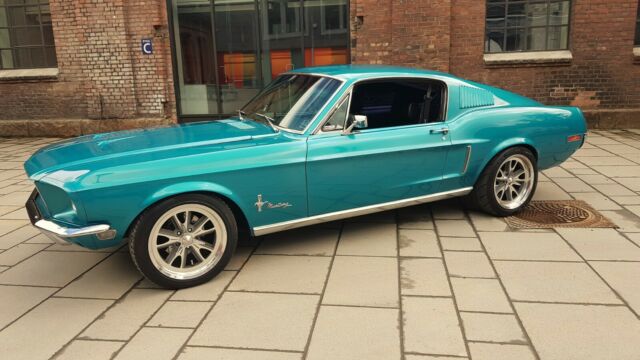 1968 Ford Mustang fastback Gulfstream aqua. 347 stroker. FB Performance AOD 4STB 1968 Ford Mustang
