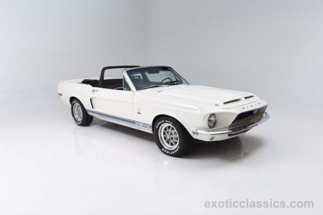 1968 Ford Mustang GT350 86,667 Miles White Convertible A 1968 Ford Mustang GT350