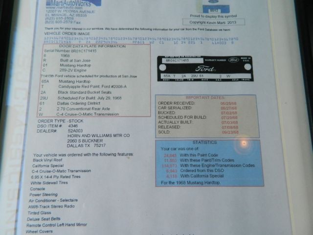 1968 Ford Mustang GT/CS California Special - photo 4