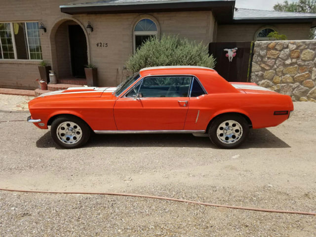 1968 Ford Mustang New Motor, Paint, Interior, Tires, Wheels, Brakes. 1968 Ford Mustang white leather seats with black carpet