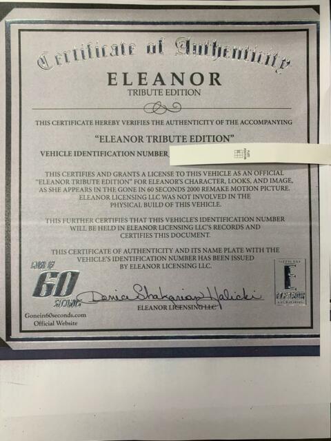 1968 Ford Mustang Officially Licensed "ELEANOR Tribute Edition†428c - photo 10